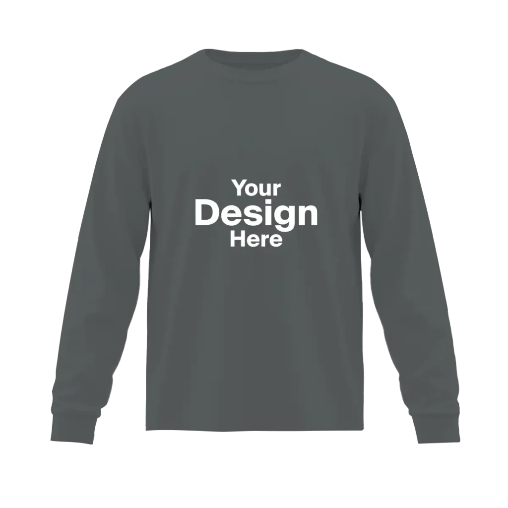 Long-Sleeve-100%-Cotton-Charcoal