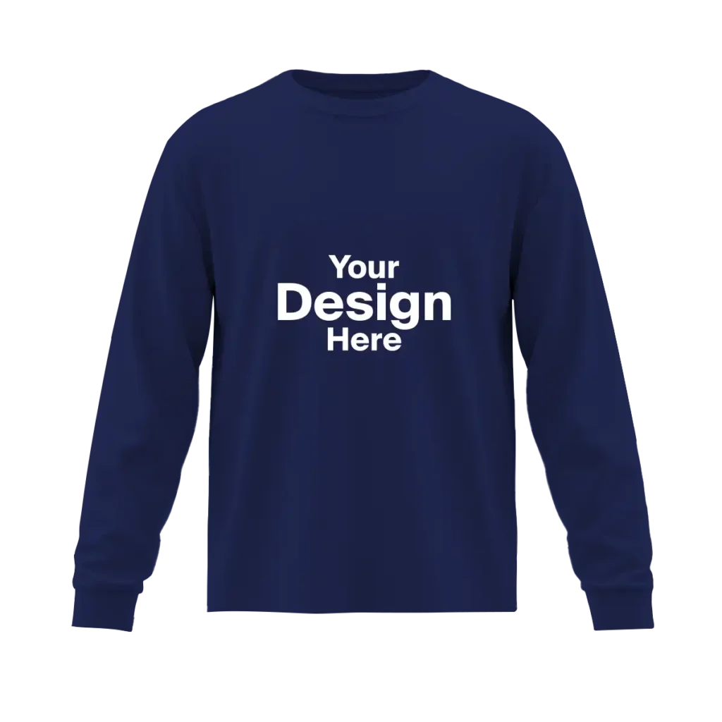 Long-Sleeve-100%-Cotton-Navy